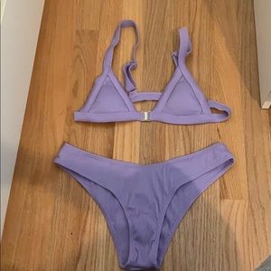 Lavender Triangle bikini set